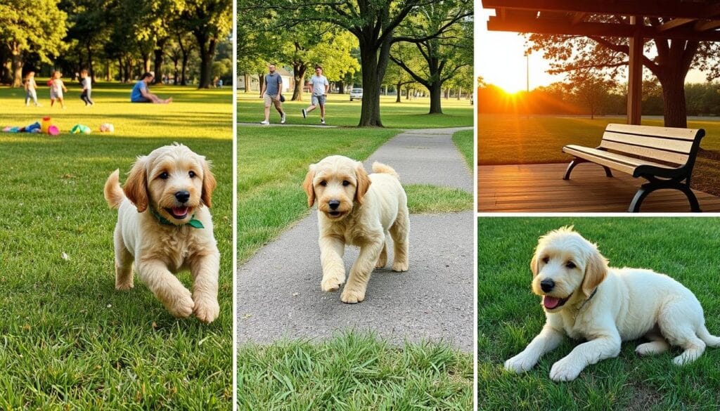 Goldendoodle's exercise to their age
